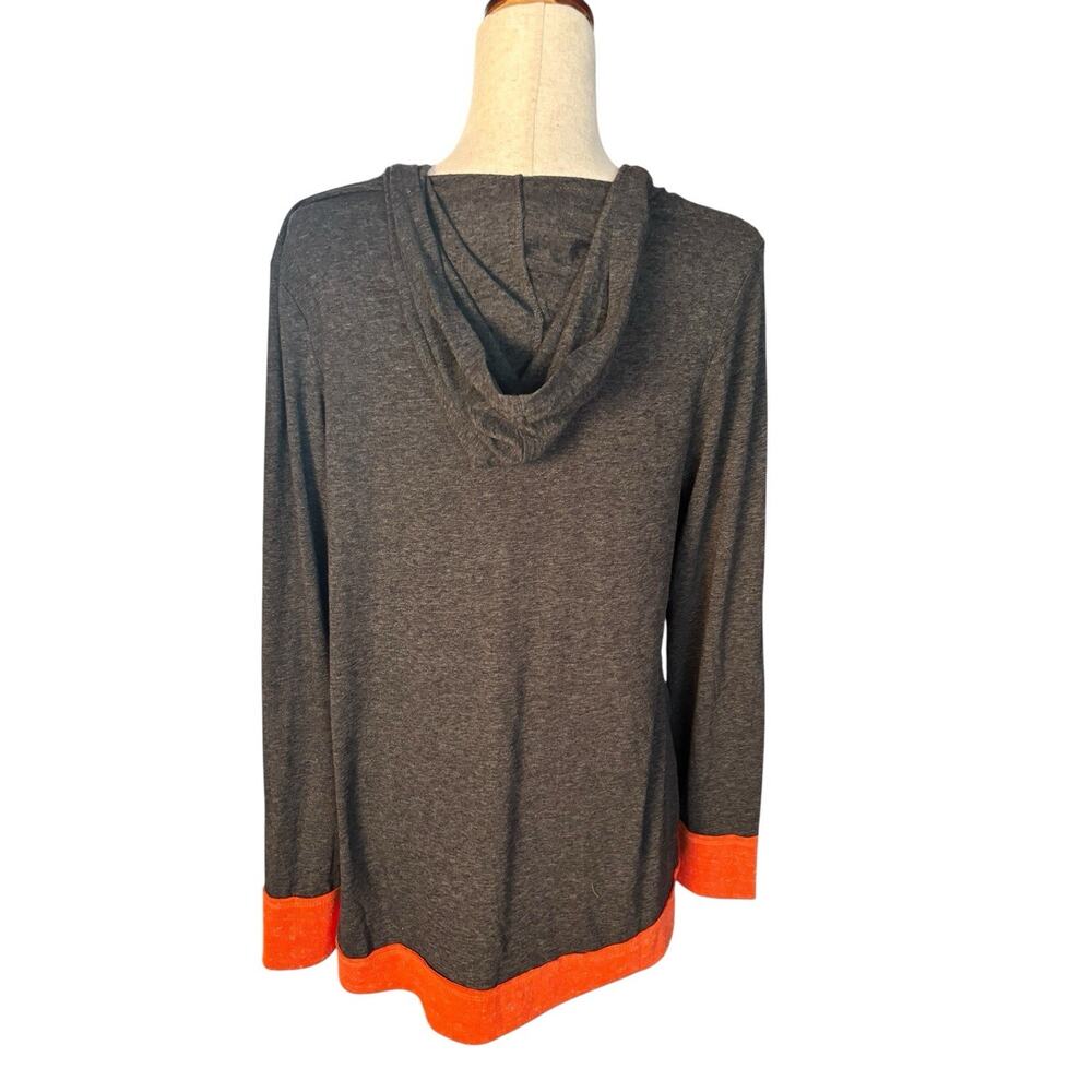 Clemson Tigers Colosseum Gray Open Front Hooded Jacket Pockets Size L/XL NWT - Picture 5 of 7